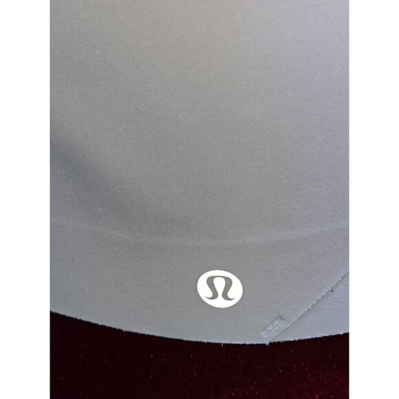 Lululemon Women's Beige Cross-Back Sports Bra With Zip Closure Size 36DD 2593 - Picture 8 of 13